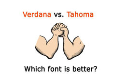 Verdana vs. Tahoma - which font is better?